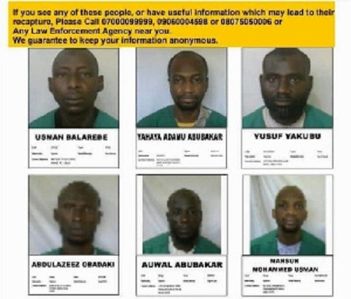 Here is the rundown and pictures of Boko Haram jailbreakers
