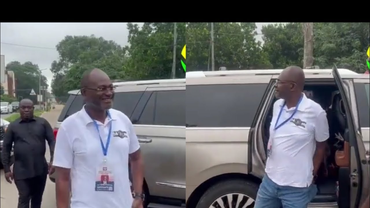 Watch as Kennedy Agyapong enters NPP headquarters to appear before the disciplinary panel.