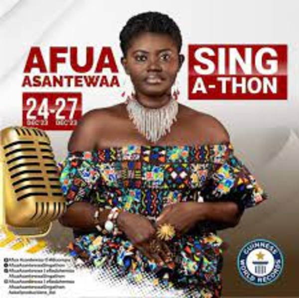 Joy Prime Livestream: The attempt by Afua Asantewaa to break the Guinness World Record with a sing-a-thon begins