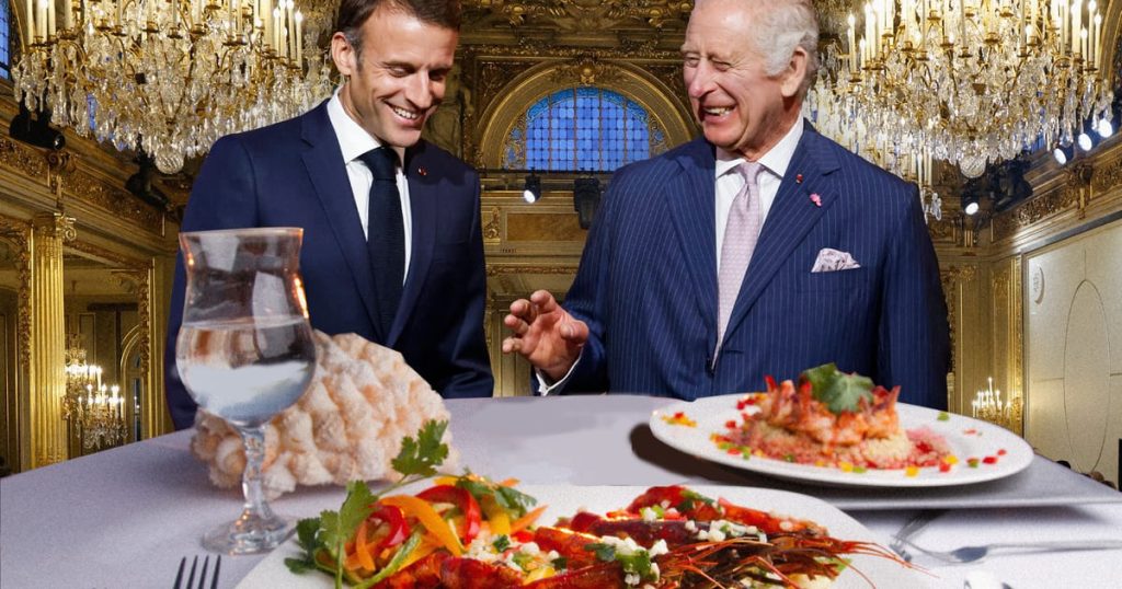 Permit them to indulge in lobster! France gave King Charles a state dinner that cost more than $500,000.